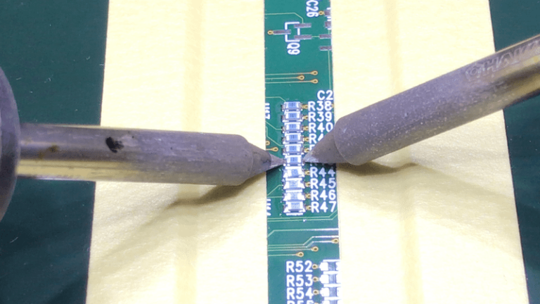 チップ抵抗を高速ではんだ付けする方法やコツ | Aquchin工房